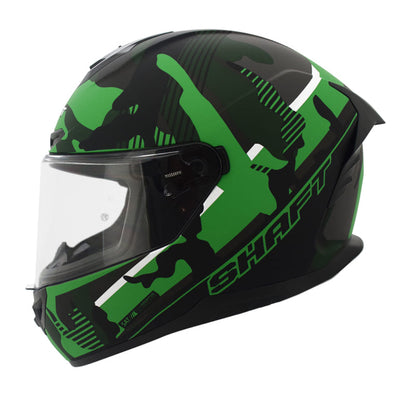 CASCO SHAFT SH-542GT THRILLA MATE NEGRO VERDE MILITAR