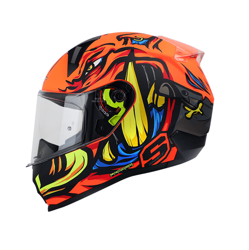 CASCO SHAFT SH-560 PORKY MATE NARANJA NEON GRIS