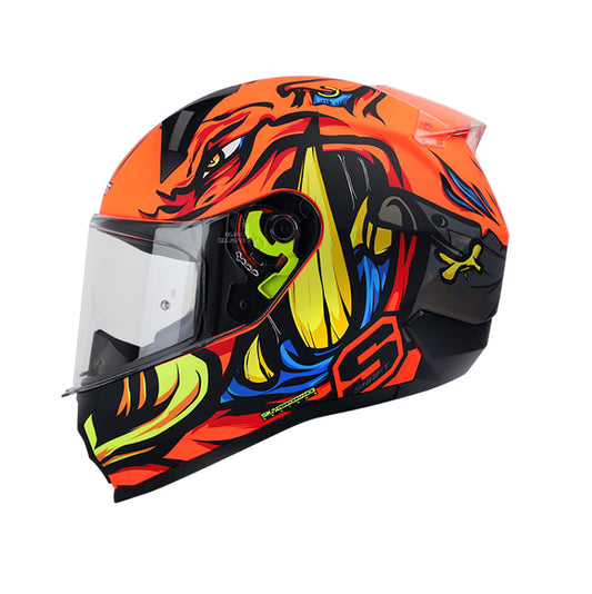 CASCO SHAFT SH-560 PORKY MATE NARANJA NEON GRIS
