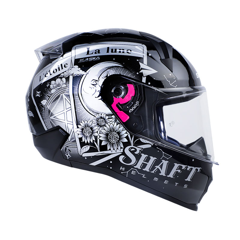 CASCO SHAFT SH-560 TAROT NEGRO PLATA