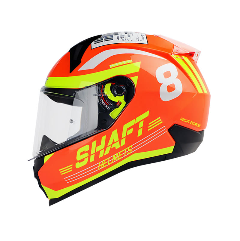 CASCO SHAFT SH-560 POSTAL NARANJA NEON AMARILLO NEON