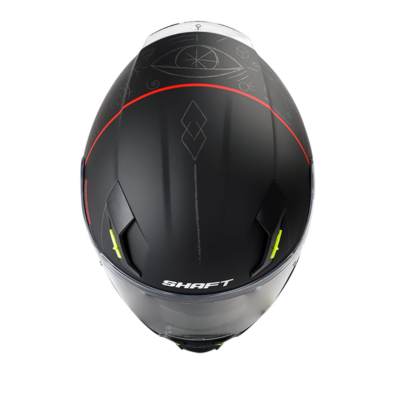 CASCO SHAFT SH-562 WITCHCRAFT MATE NEGRO ROJO