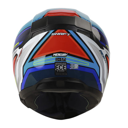 CASCO SHAFT SH-571 MERCURY AZUL AMARILLO NEON