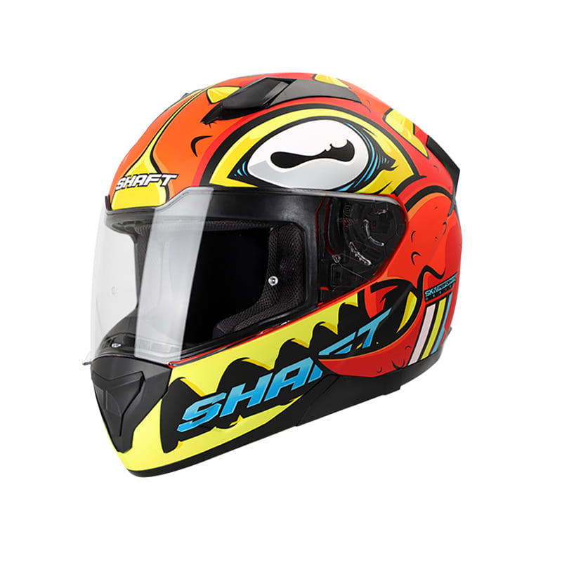CASCO SHAFT SH-571 SR.CRAB MATE NARANJA NEON AMARILLO NEON