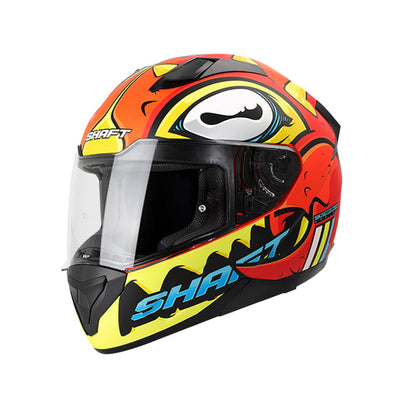 CASCO SHAFT SH-571 SR.CRAB MATE NARANJA NEON AMARILLO NEON