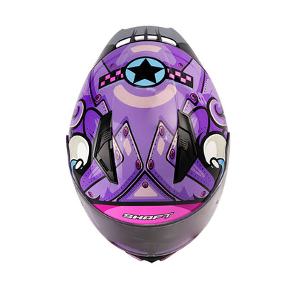 CASCO SHAFT SH-582SP AIR WARRIOR MORADO NEON FUCSIA NEON
