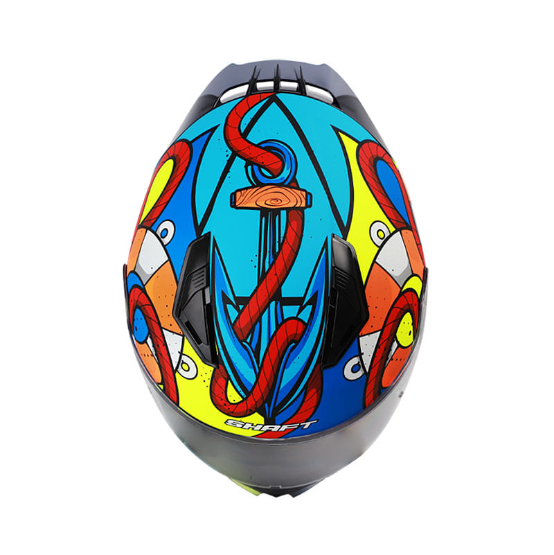 CASCO SHAFT SH-582SP NAVY MATE AZUL NARANJA NEON