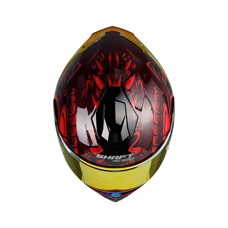 CASCO SHAFT SH-620C EVO LIZZARD ROJO VISOR REVO