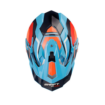 CASCO SHAFT SH-MX370DV ABTENUR AZUL NARANJA NEON