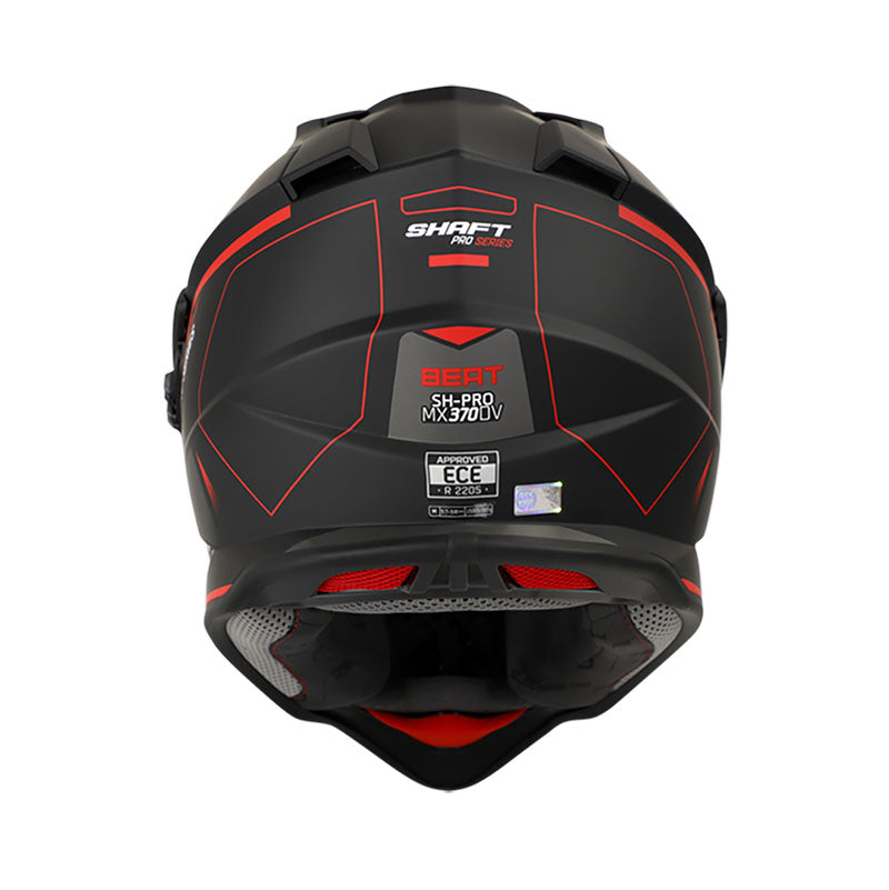 CASCO SHAFT SH-MX370DV PRO BEAT MATE NEGRO ROJO