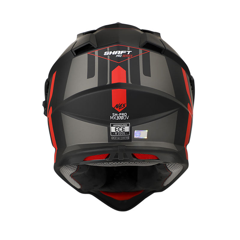 CASCO SHAFT SH-MX370DV PRO NAS MATE NEGRO ROJO
