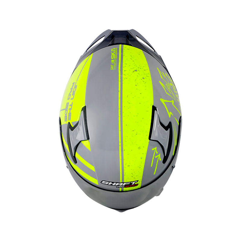 CASCO SHAFT SH-612DV PRO SIDES BRILLANTE GRIS AMARILLO NEON