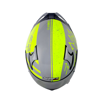 CASCO SHAFT SH-612DV PRO SIDES BRILLANTE GRIS AMARILLO NEON