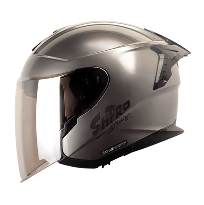 CASCO SHAFT SH-240DV PRO SOLID GRIS METALIZADO NEGRO IRIDIUM
