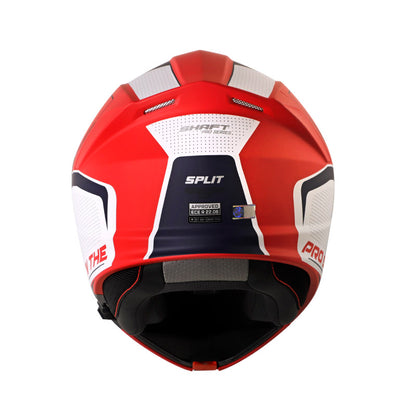 CASCO SHAFT SH-4000DV PRO SPLIT MATE ROJO BLANCO IRIDIUM