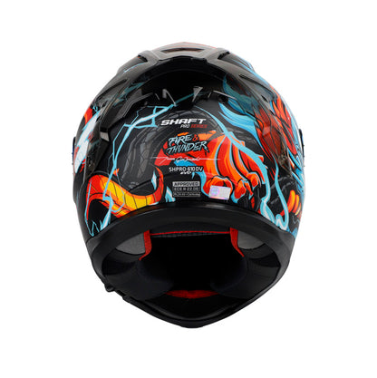CASCO SHAFT SH-610EVO FIRE THUNDER MATE NEGRO AZUL