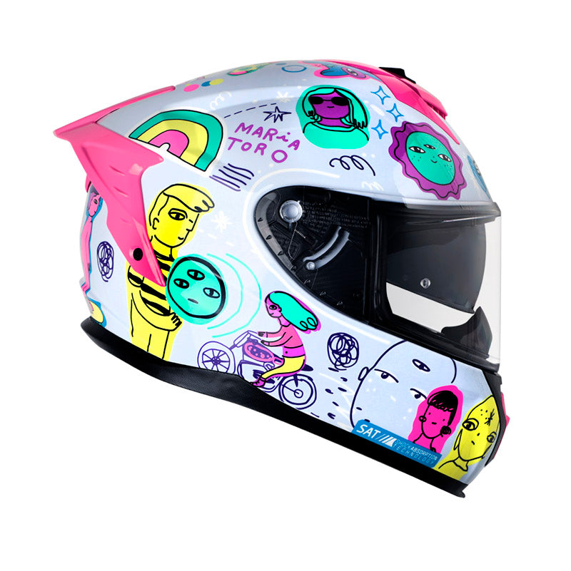 CASCO SHAFT SH-610EVO COOL DAYS AZUL CLARO MORADO