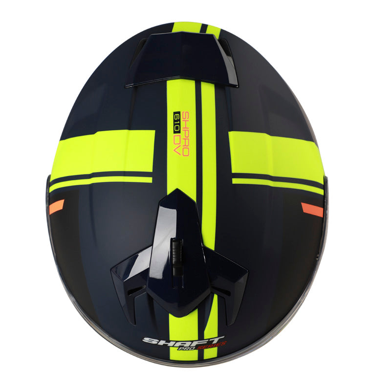 CASCO SHAFT SH-610DV PRO BLOCK AZUL NAVY NARANJA NEON