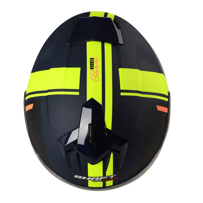 CASCO SHAFT SH-610DV PRO BLOCK AZUL NAVY NARANJA NEON