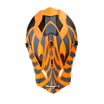 CASCO SHAFT SH-MX08 ZTORM MATE NARANJA NEON GRIS