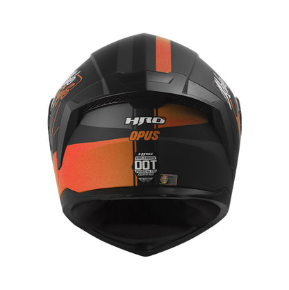 CASCO HRO HRO-3480DV OPUS MATE NEGRO NARANJA NEON