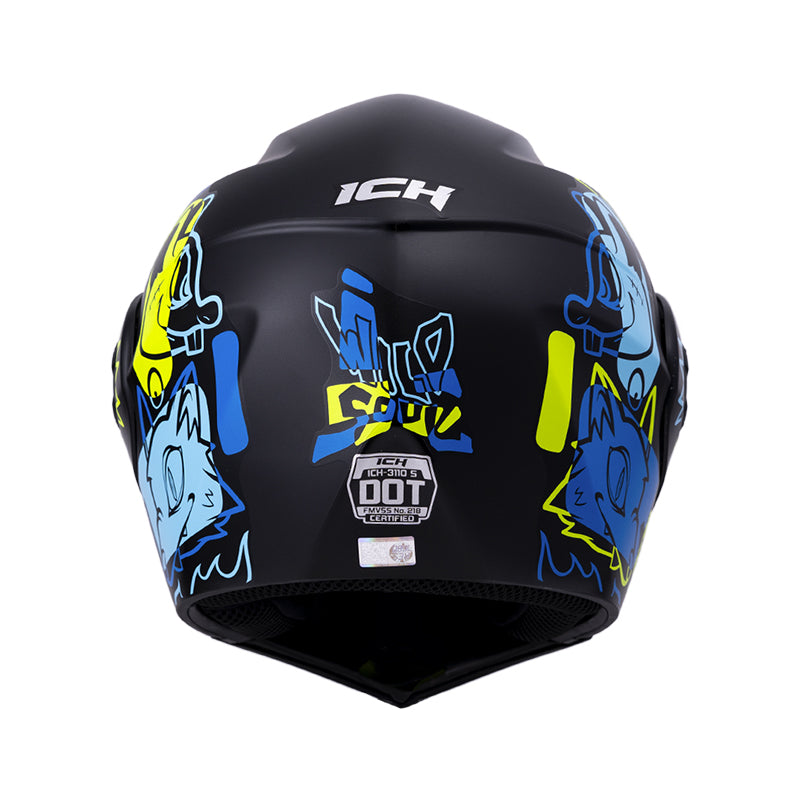CASCO ICH ICH-3110S WILD SOUL MATE NEGRO AZUL