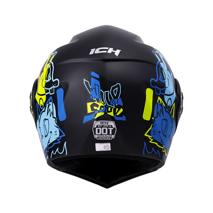 CASCO ICH ICH-3110S WILD SOUL MATE NEGRO AZUL