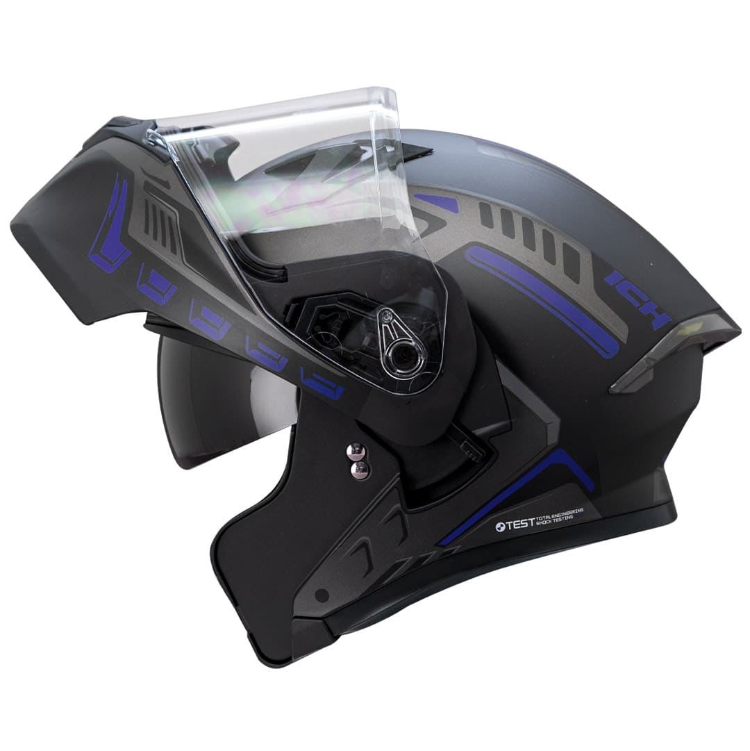 CASCO ICH ICH-3120DV METEOR MATE NEGRO AZUL NAVY