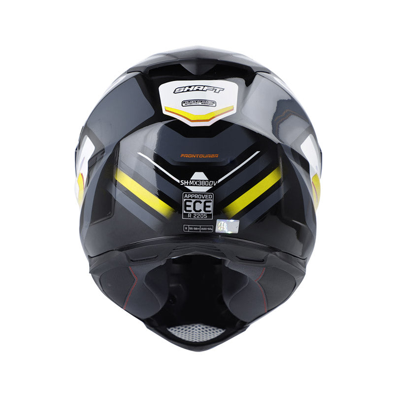 CASCO SHAFT SH-MX380DV FRONTOURE NEGRO AMARILLO NEON