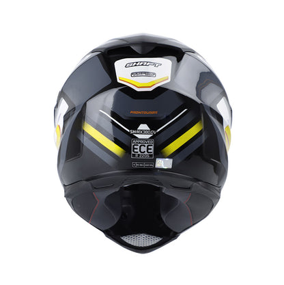 CASCO SHAFT SH-MX380DV FRONTOURE NEGRO AMARILLO NEON