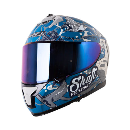 CASCO SHAFT SH-610DV PRO BLUER PLANET AZUL OSCURO AZUL