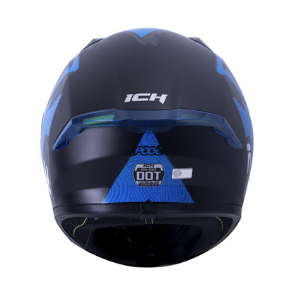 CASCO ICH ICH-503SP POOL MATE NEGRO AZUL HUMO