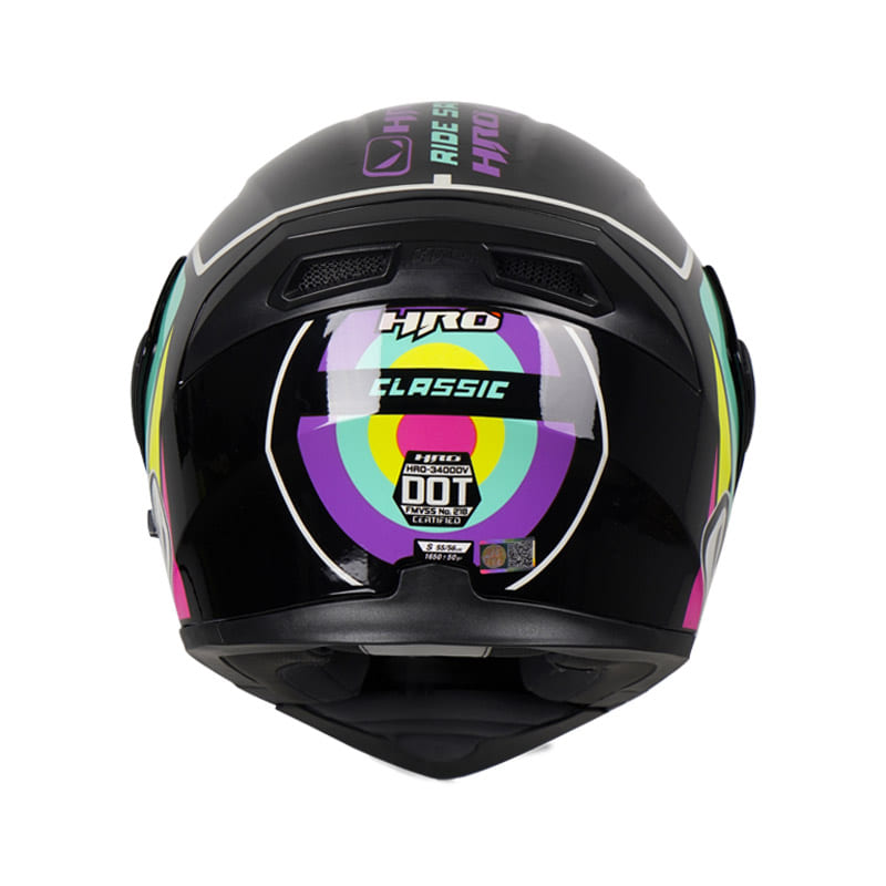 CASCO HRO HRO-3400DV CLASSIC NEGRO TURQUESA