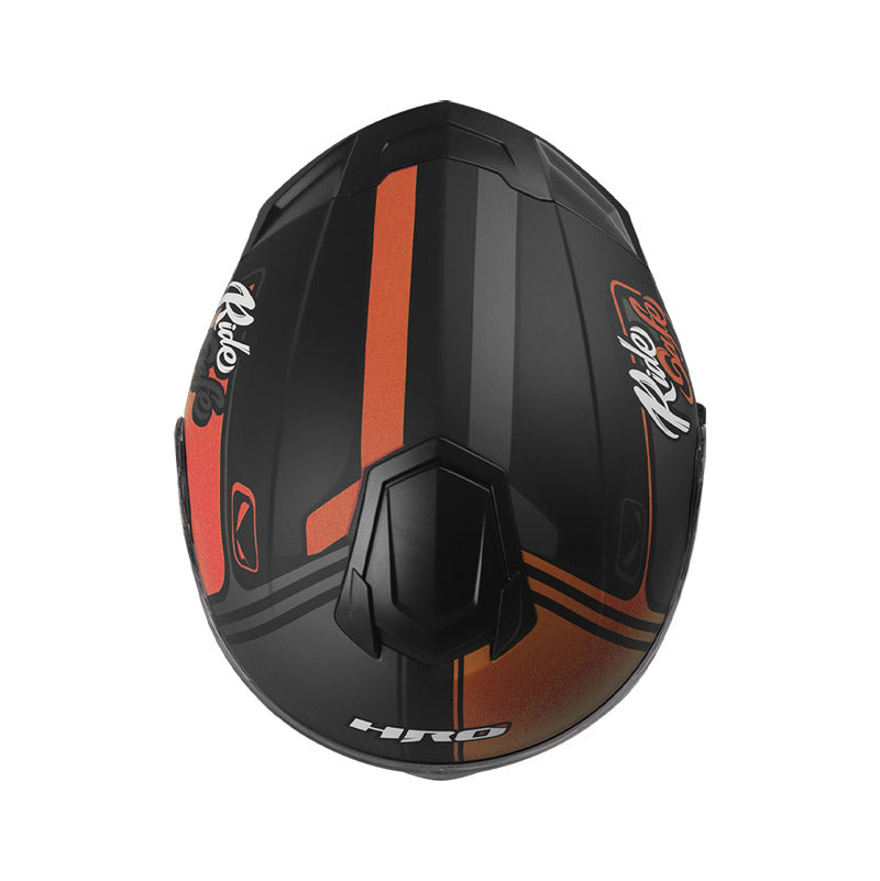 CASCO HRO HRO-3480DV OPUS MATE NEGRO NARANJA NEON