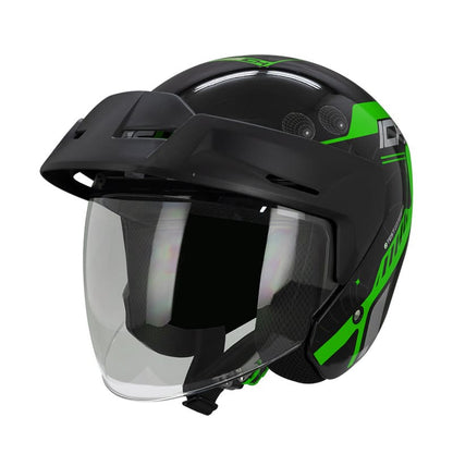 CASCO ICH ICH-101 STELARS NEGRO VERDE NEON