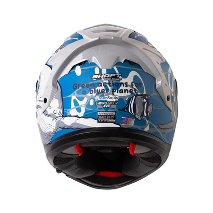 CASCO SHAFT SH-610DV PRO BLUER PLANET AZUL OSCURO AZUL