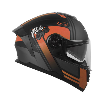 CASCO HRO HRO-3480DV OPUS MATE NEGRO NARANJA NEON