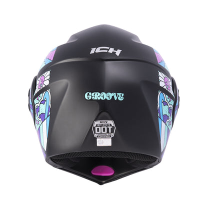 CASCO ICH ICH-3110S GROOVE MATE NEGRO TURQUESA