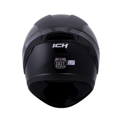 CASCO ICH ICH-501SP DOPE MATE NEGRO GRIS VISOR HUMO