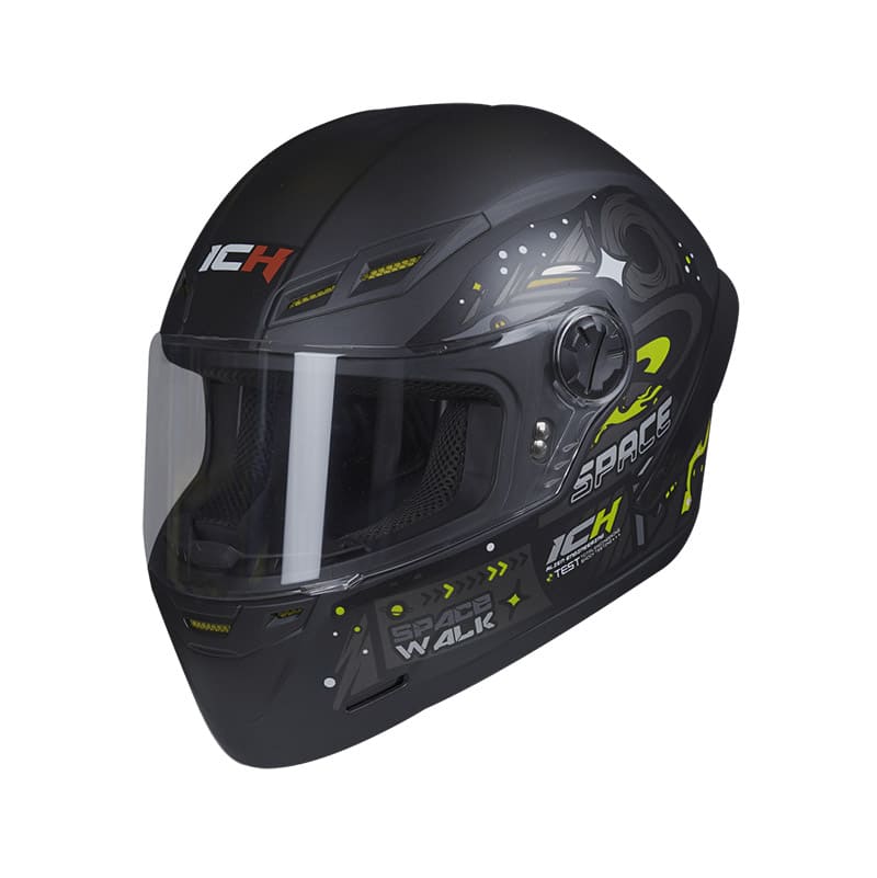 CASCO ICH ICH-501SP OUTSIDE MATE NEGRO AMARILLO NEON