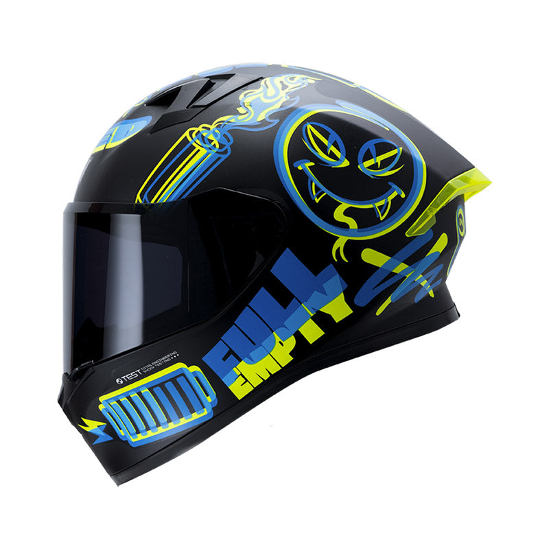 CASCO ICH ICH-503SP SWITCH MATE NEGRO AZUL VISOR HUMO