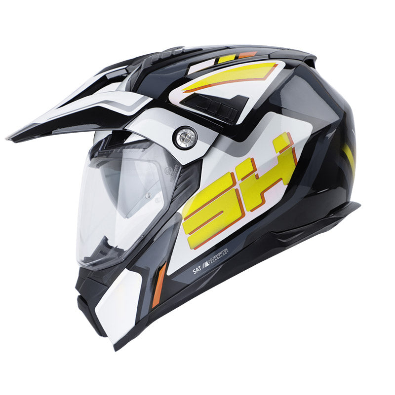 CASCO SHAFT SH-MX380DV FRONTOURE NEGRO AMARILLO NEON