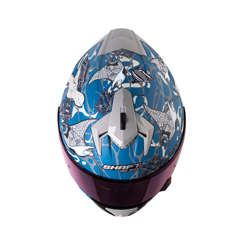 CASCO SHAFT SH-610DV PRO BLUER PLANET AZUL OSCURO AZUL