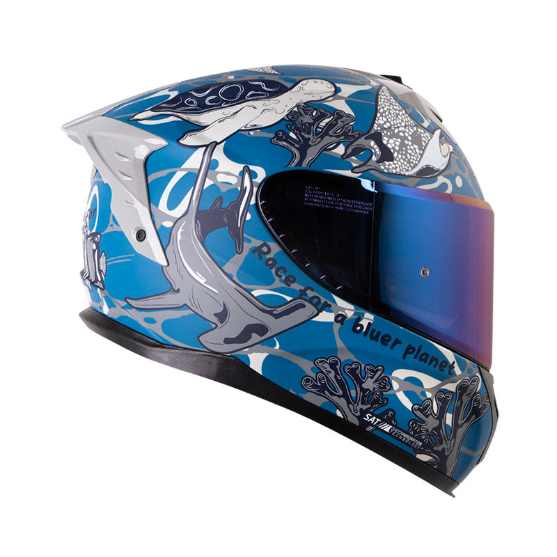 CASCO SHAFT SH-610DV PRO BLUER PLANET AZUL OSCURO AZUL