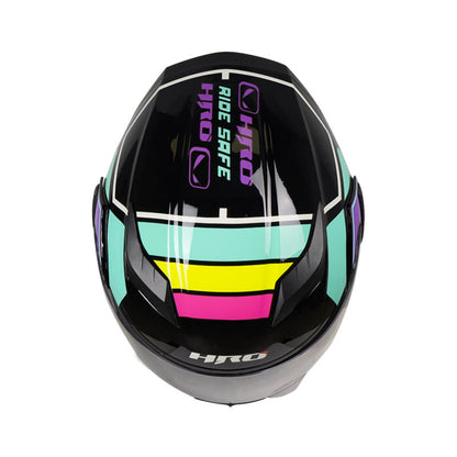 CASCO HRO HRO-3400DV CLASSIC NEGRO TURQUESA