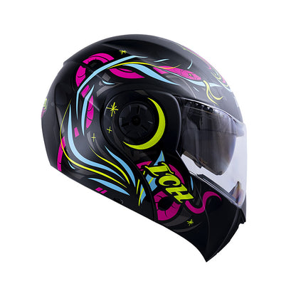 CASCO ICH ICH-3110S CALMNEZZ NEGRO AMARILLO NEON