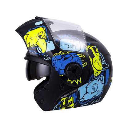 CASCO ICH ICH-3110S WILD SOUL MATE NEGRO AZUL