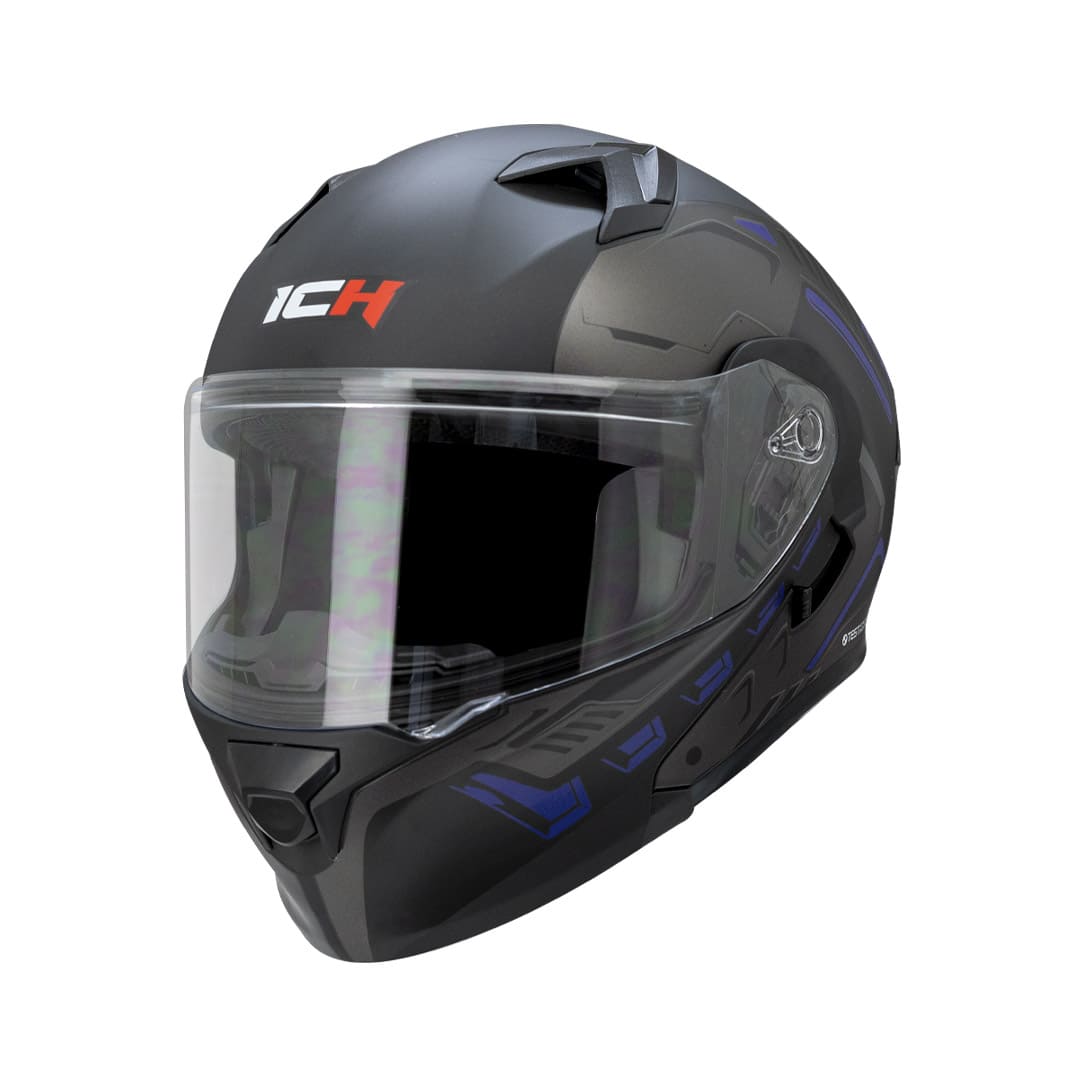 CASCO ICH ICH-3120DV METEOR MATE NEGRO AZUL NAVY