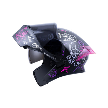 CASCO ICH ICH-3120DV TRADICIONAL NEGRO LILA