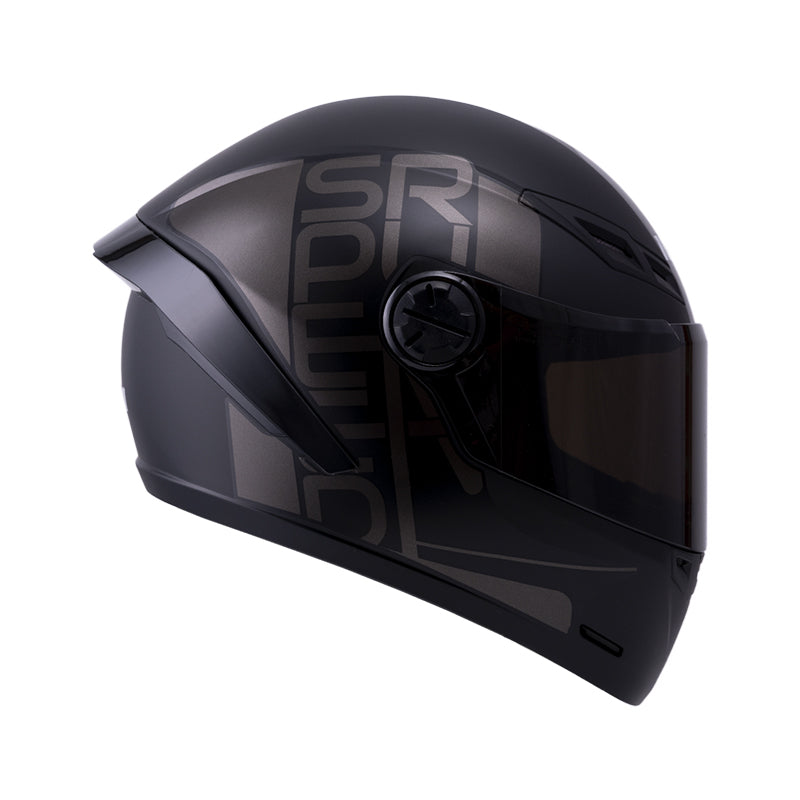 CASCO ICH ICH-501SP DOPE MATE NEGRO GRIS VISOR HUMO